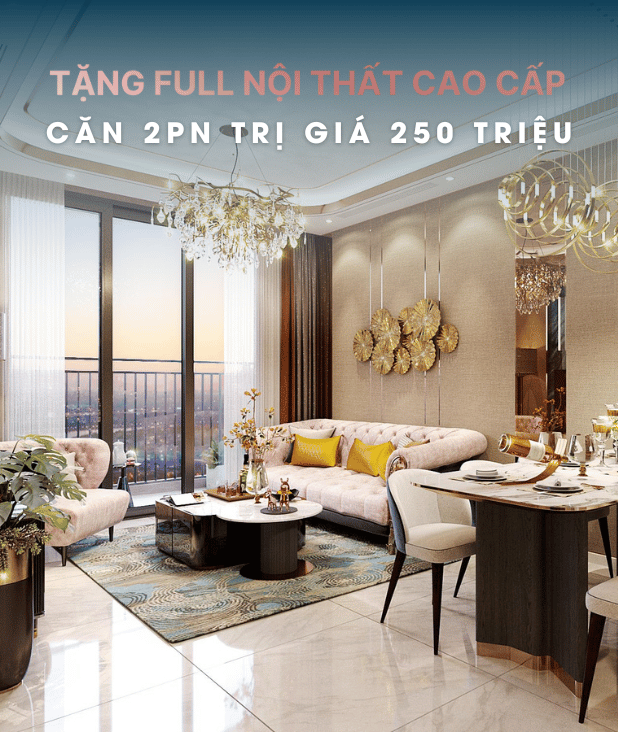 Chính sách tặng gói hoàn thiện nội thất dự án Cara River Park
