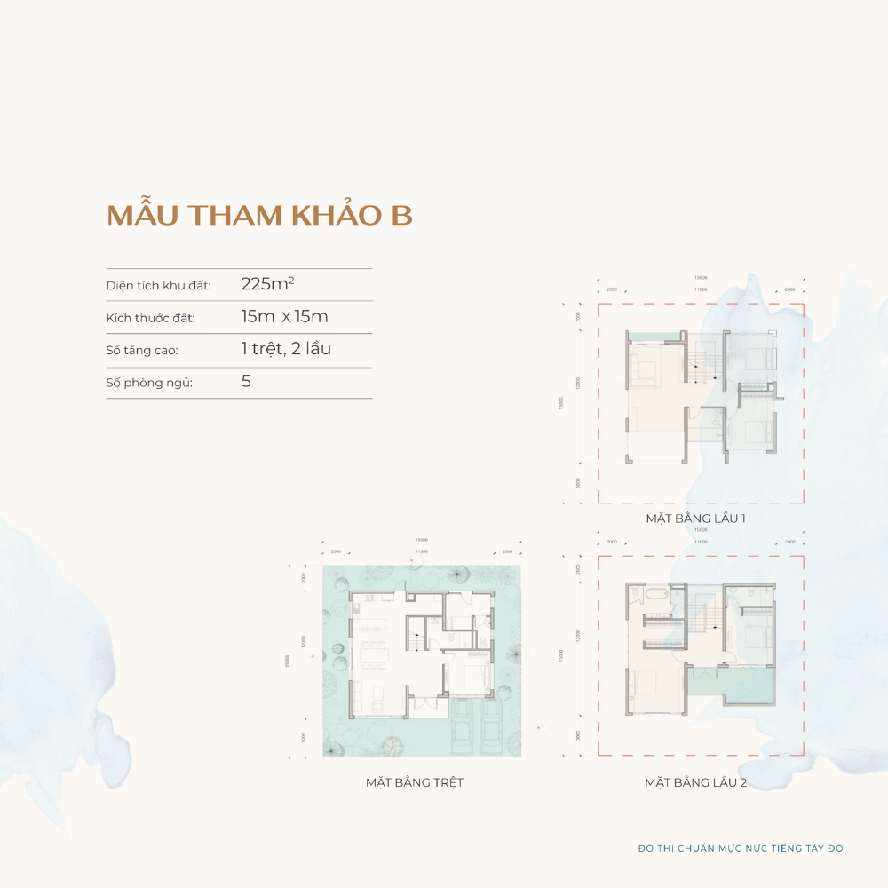 Mẫu biệt thự đơn lập B dự án Nam Long II Central Lake Cần Thơ