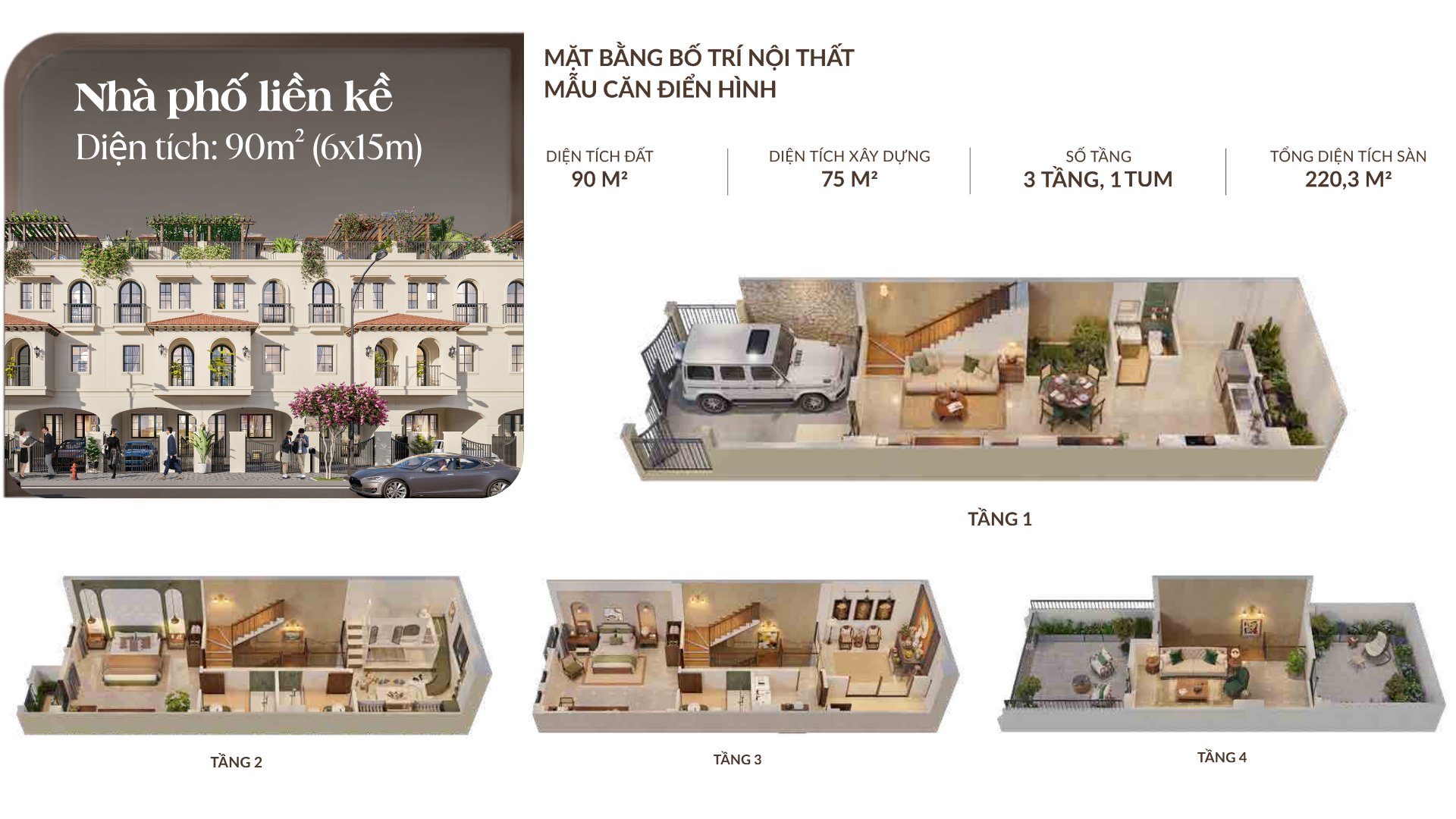 Sản phẩm nhà phố T&T Phước Thọ Vĩnh Long