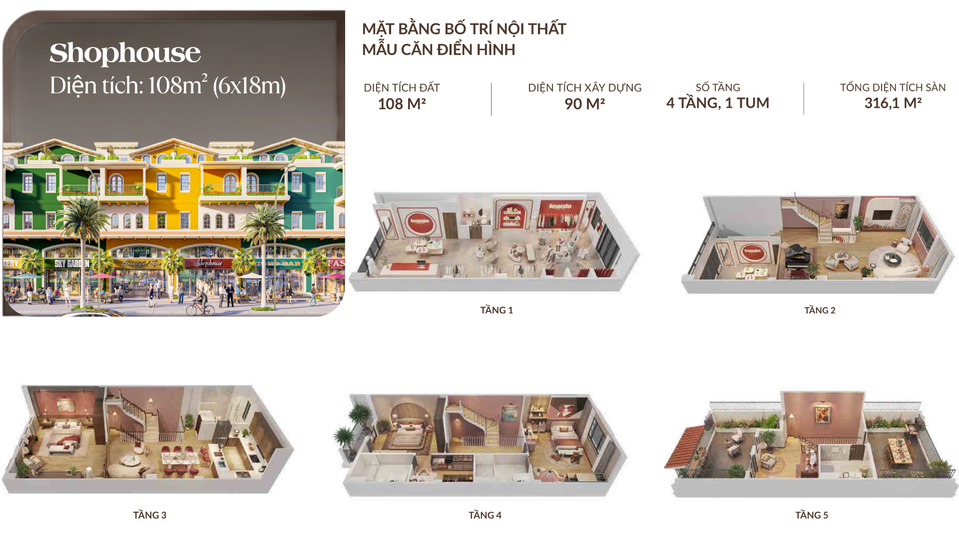 Sản phẩm Shophouse T&T Phước Thọ Vĩnh Long